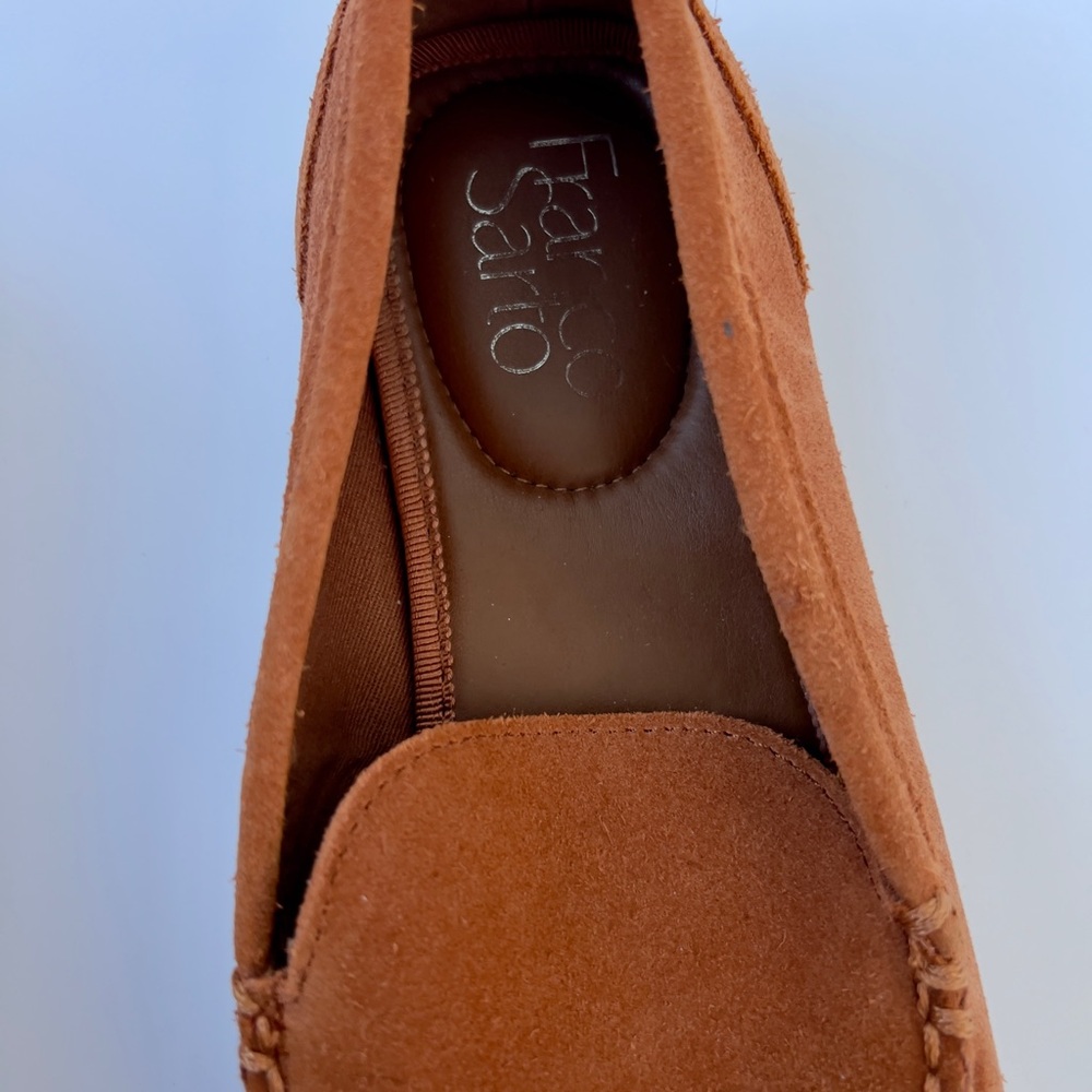 Franco Sarto burnt Orange Suede Loafers - Picture 5 of 6